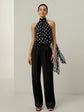 Black Fluid Wide-Leg Trousers