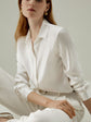 Ivory Silk Satin Shirt